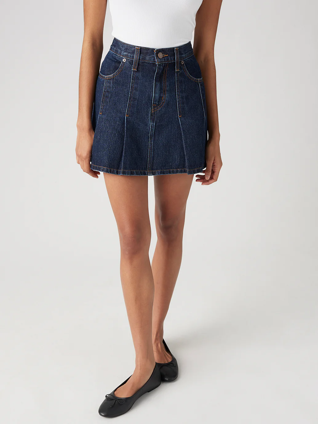 Women's Mid Rise Regular Fit Cotton Skirt - Image 2
