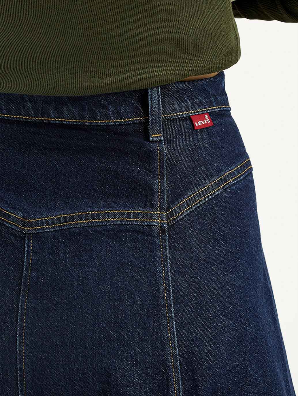 Women's Mid Rise Regular Fit Denim Skirt - Image 5