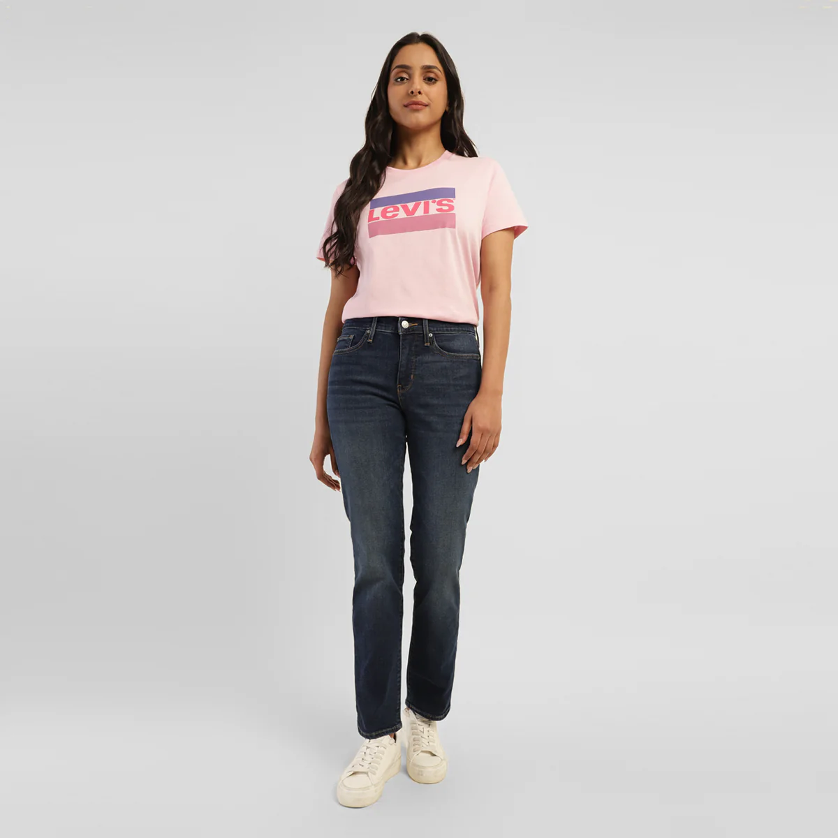 Women's 314 Blue Straight Fit High Rise Jeans