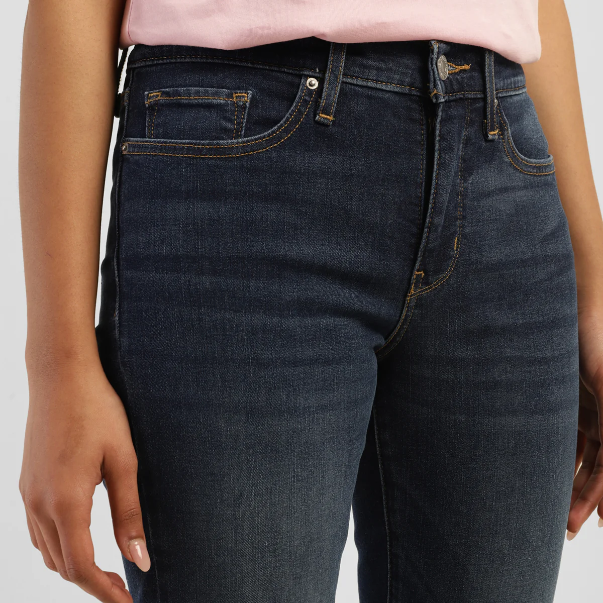 Women's 314 Blue Straight Fit High Rise Jeans - Image 3