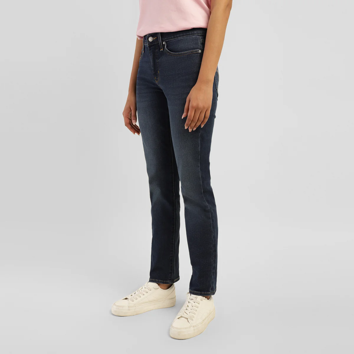 Women's 314 Blue Straight Fit High Rise Jeans - Image 4