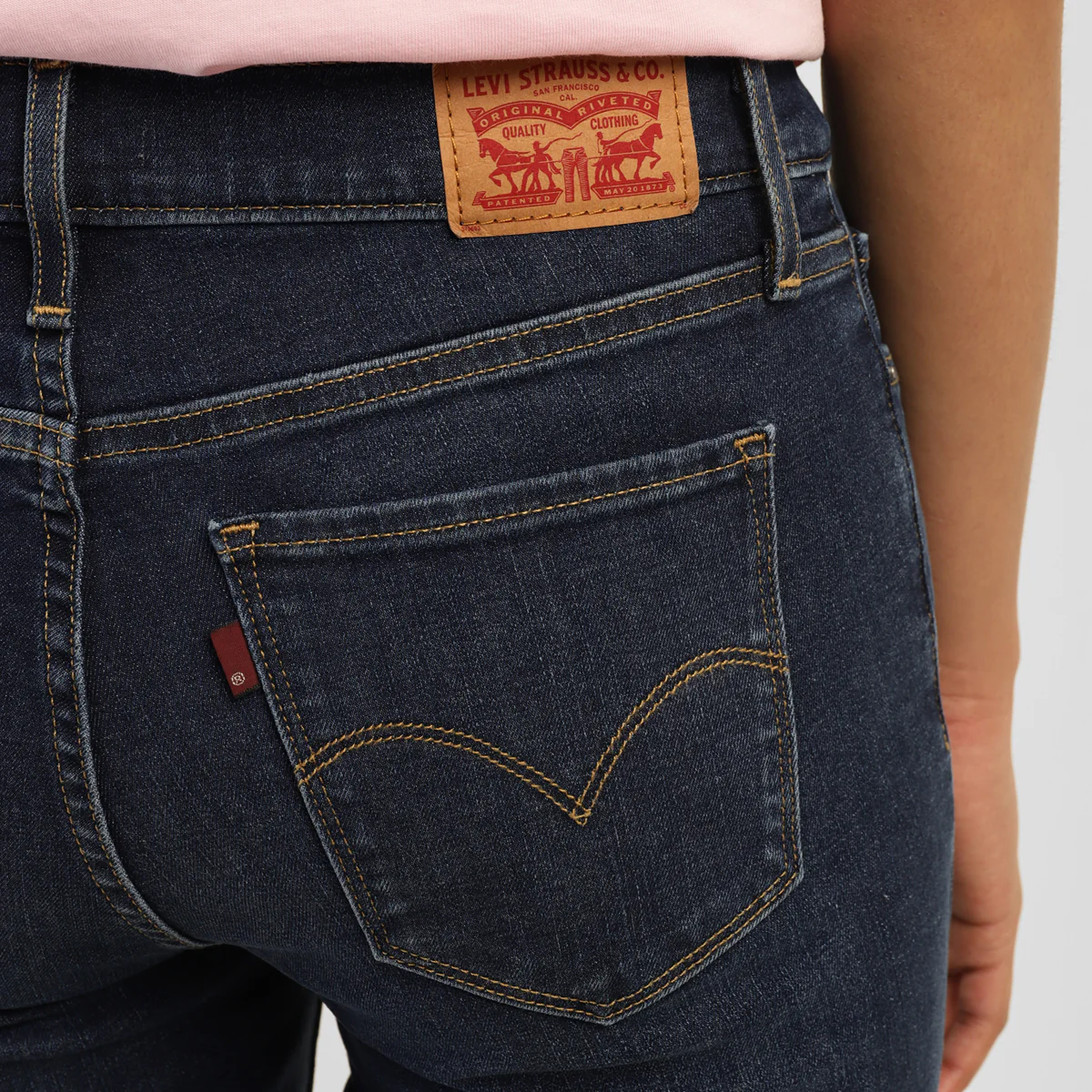Women's 314 Blue Straight Fit High Rise Jeans - Image 5