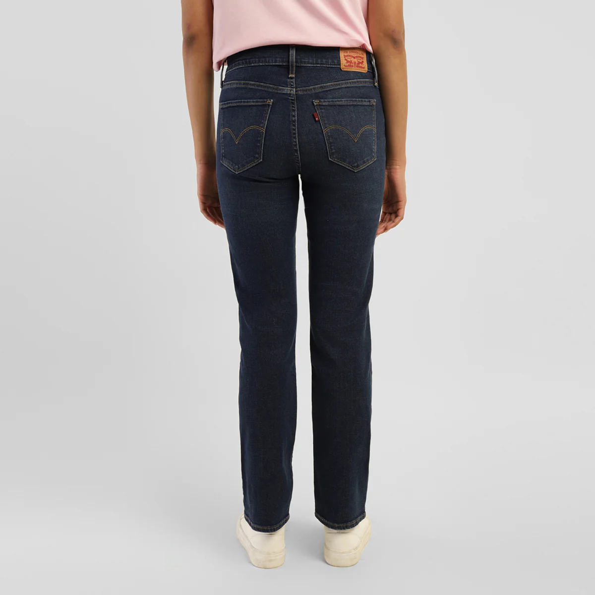 Women's 314 Blue Straight Fit High Rise Jeans - Image 7