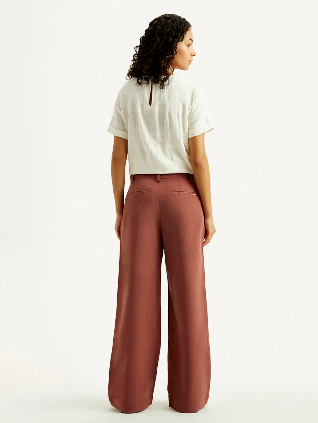 Women's Rust Flared Fit Mid Rise Trousers - Image 4