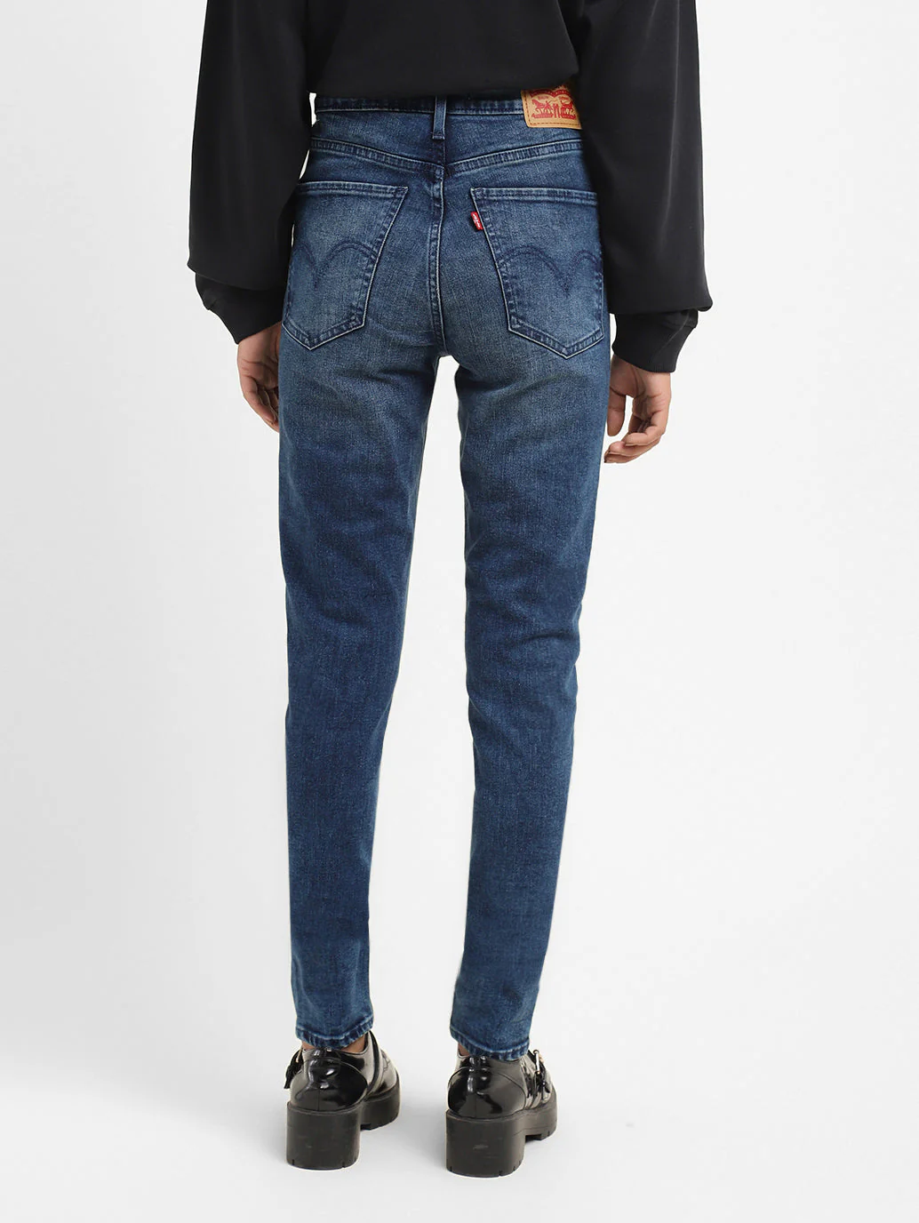 Women's Indigo Mile High Wide Leg Fit High Rise Jeans - Image 3
