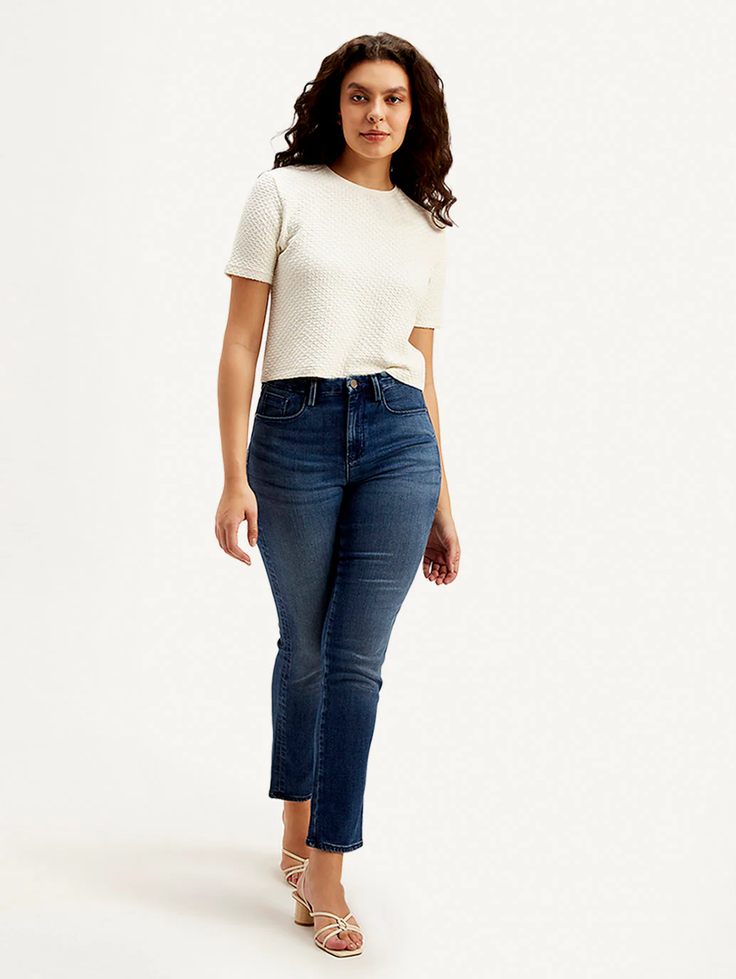 Women's Redloop Dark Blue Loose Fit High Rise Jeans - Image 2