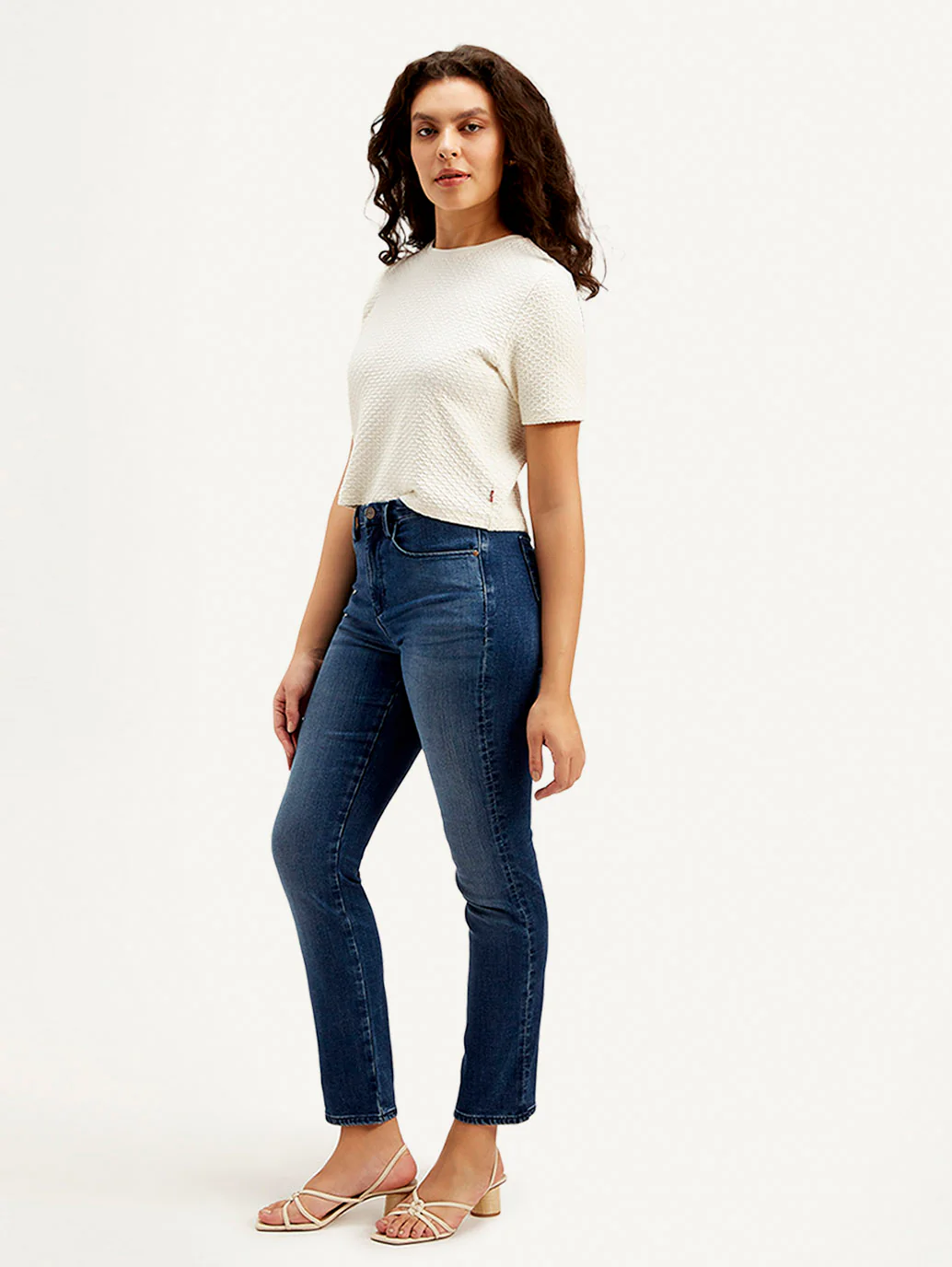Women's Redloop Dark Blue Loose Fit High Rise Jeans - Image 6