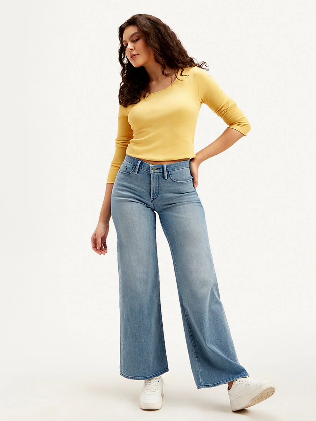Women's Redloop 312 Blue Straight Fit Mid Rise Jeans