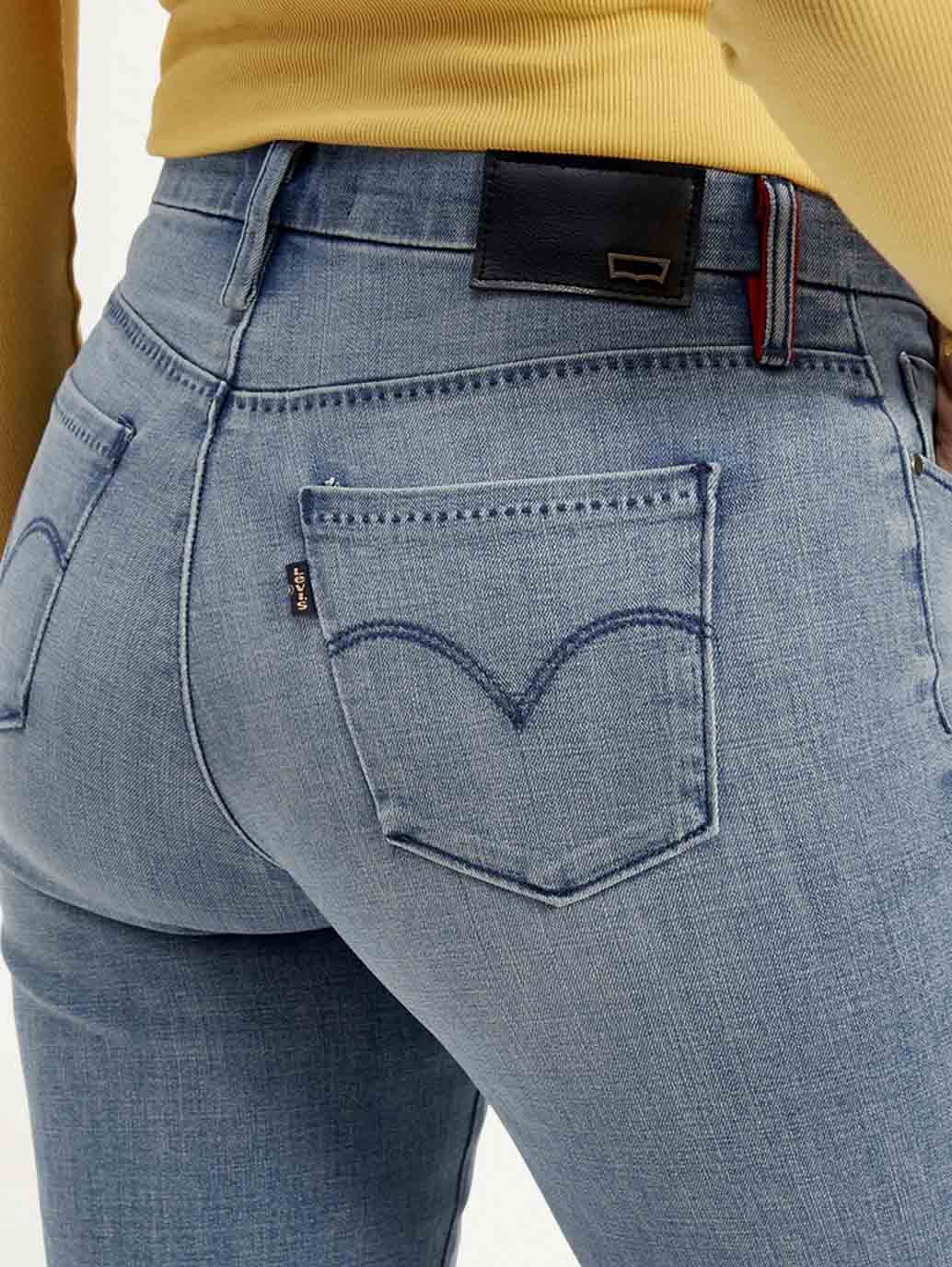 Women's Redloop 312 Blue Straight Fit Mid Rise Jeans - Image 4