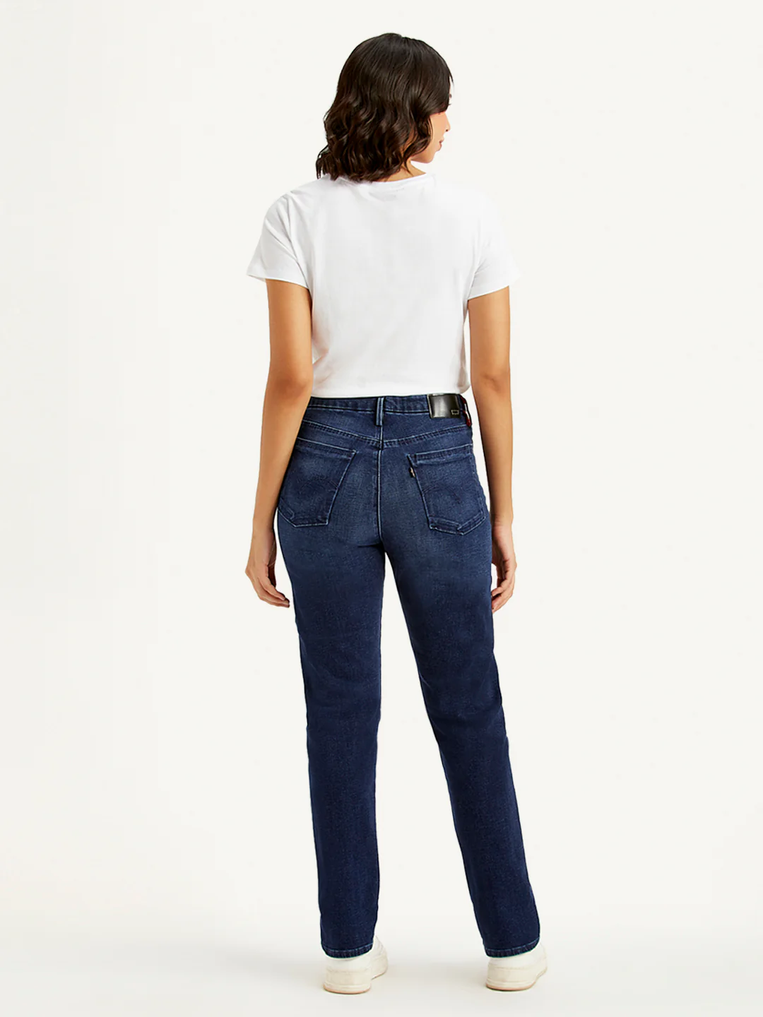 Women's Blue Wedgie Straight Fit High Rise Jeans - Image 2