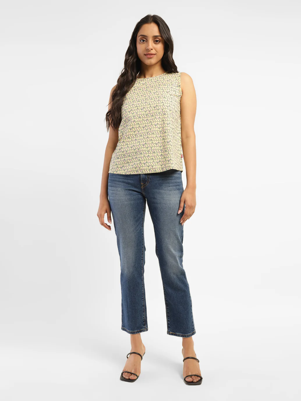 Women's Blue Wedgie Straight Fit Mid Rise Jeans - Image 9