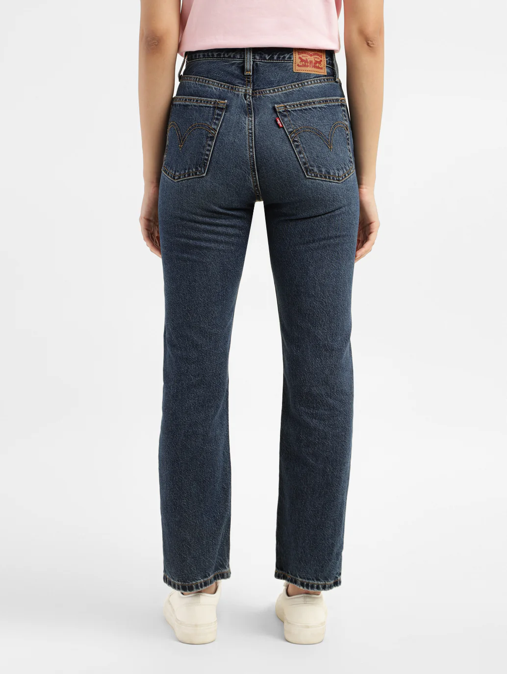 Women's Blue Wedgie Straight Fit High Rise Jeans - Image 2