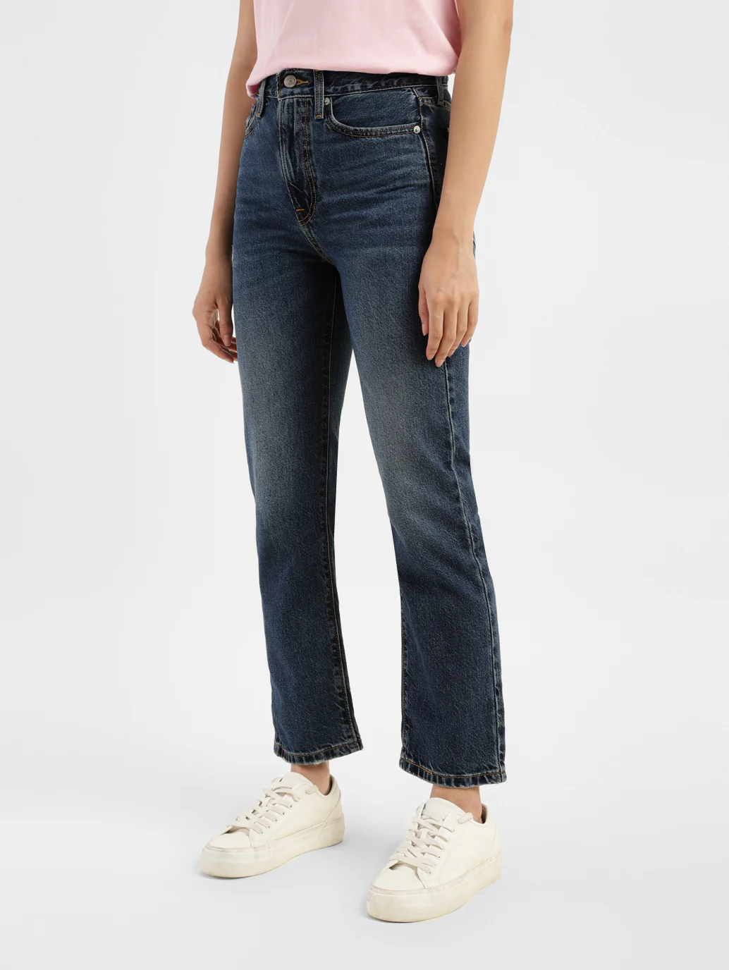 Women's Blue Wedgie Straight Fit High Rise Jeans - Image 3