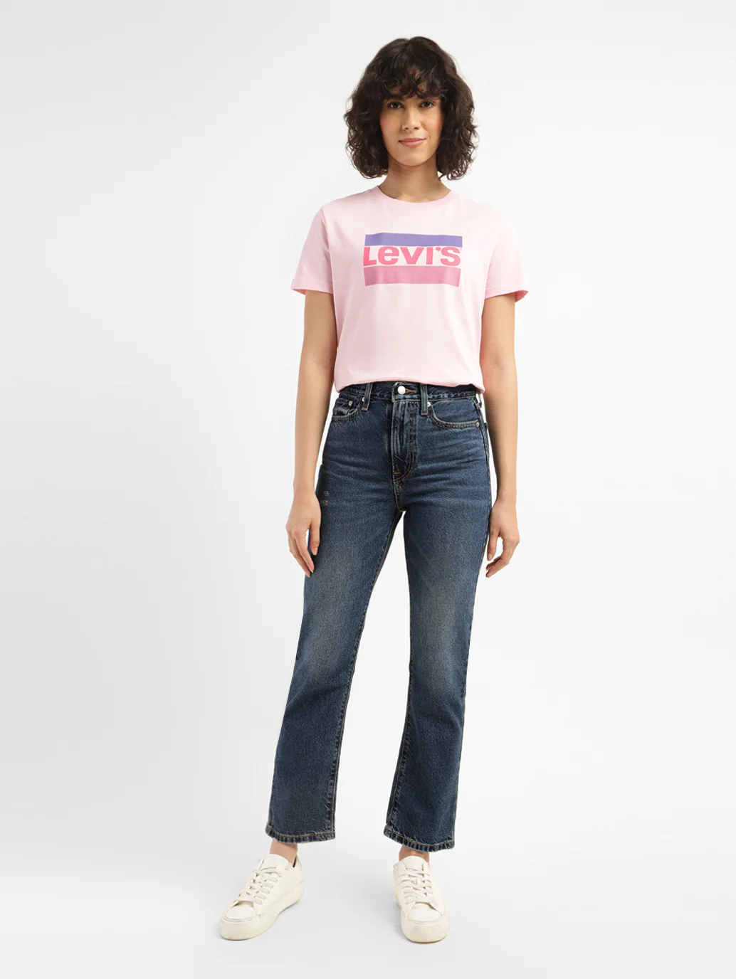 Women's Blue Wedgie Straight Fit High Rise Jeans - Image 6