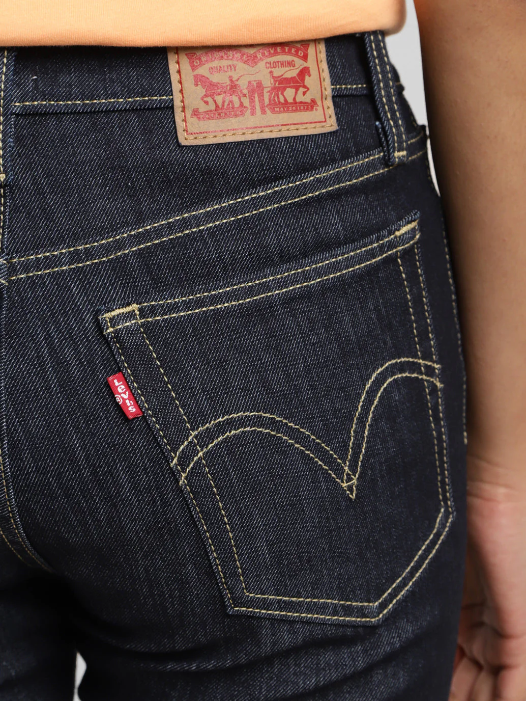 Women's Blue Wedgie Straight Fit Mid Rise Jeans - Image 5