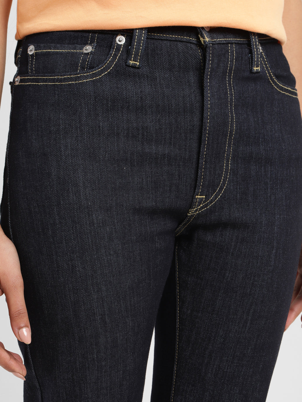 Women's Blue Wedgie Straight Fit Mid Rise Jeans - Image 6