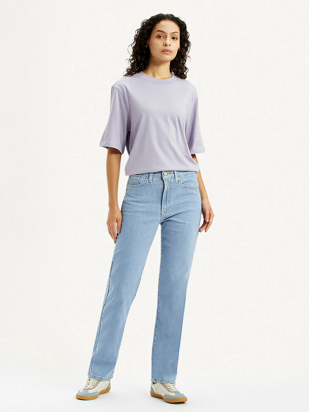 Women's Light Blue Wedgie Straight Fit Mid Rise Jeans - Image 6
