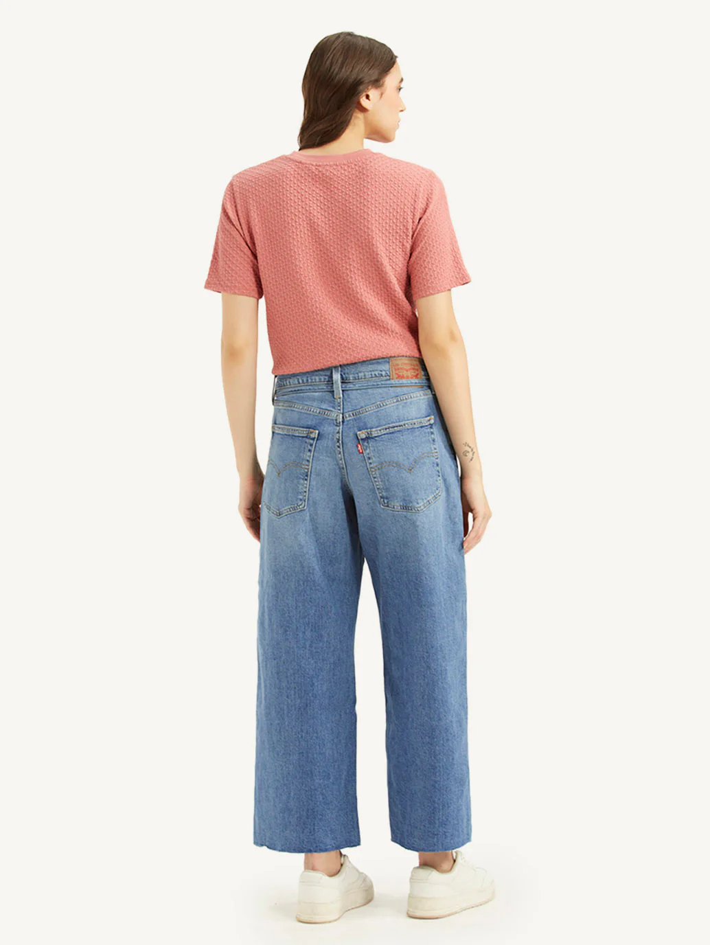 Women's Blue XL Straight Fit Mid Rise Jeans - Image 3