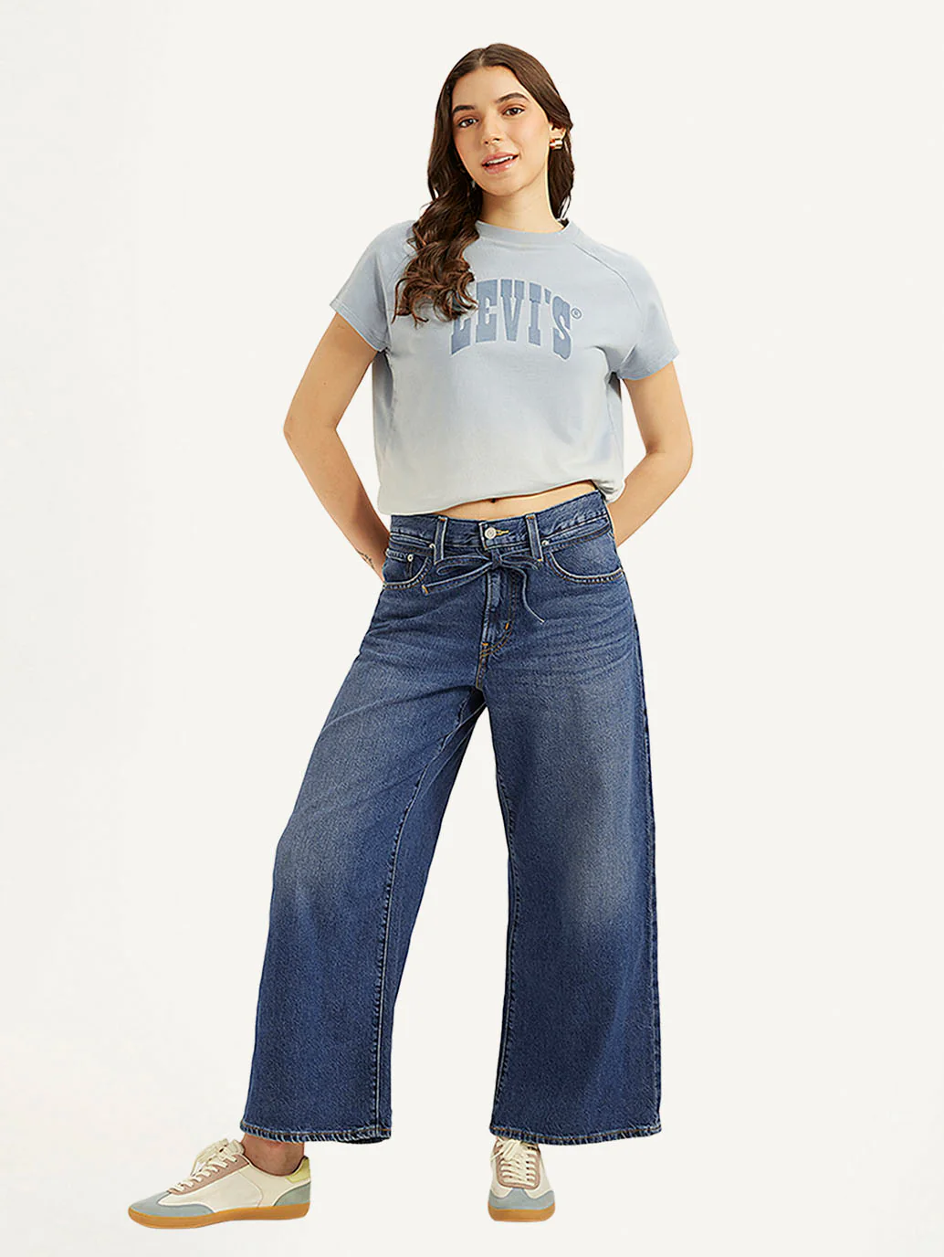 Women's Blue XL Straight Fit Mid Rise Jeans - Image 5