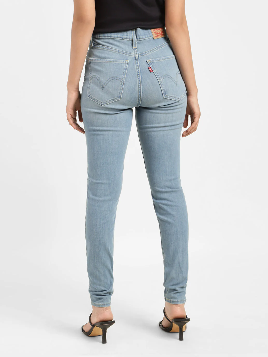 Women's Blue Mile High Wide Leg Fit High Rise Jeans - Image 5