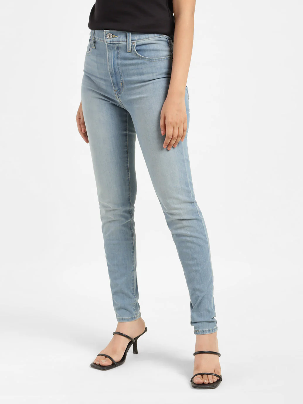 Women's Blue Mile High Wide Leg Fit High Rise Jeans - Image 6