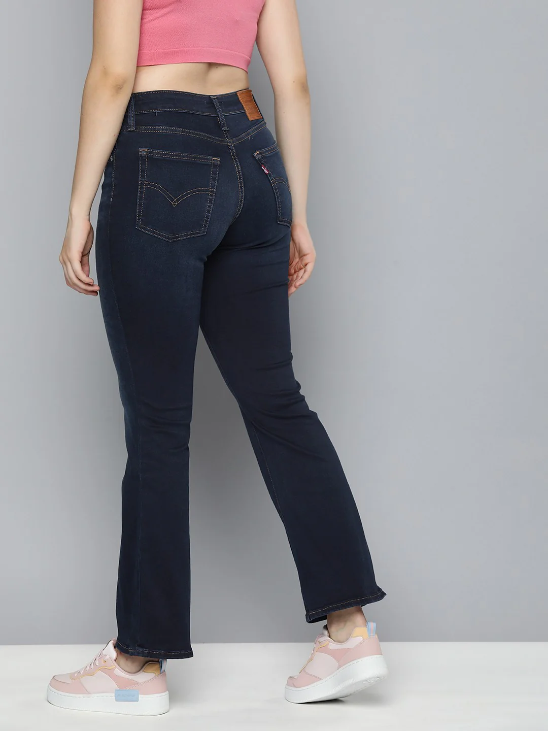 Women's 725 Blue Bootcut Fit High Rise Jeans - Image 5
