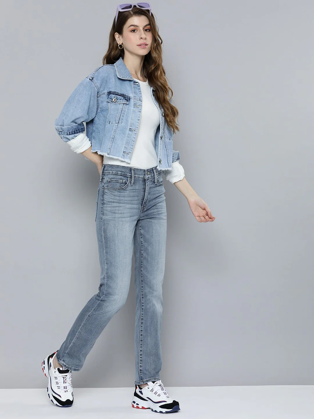 Women's 314 Blue Straight Fit High Rise Jeans - Image 4