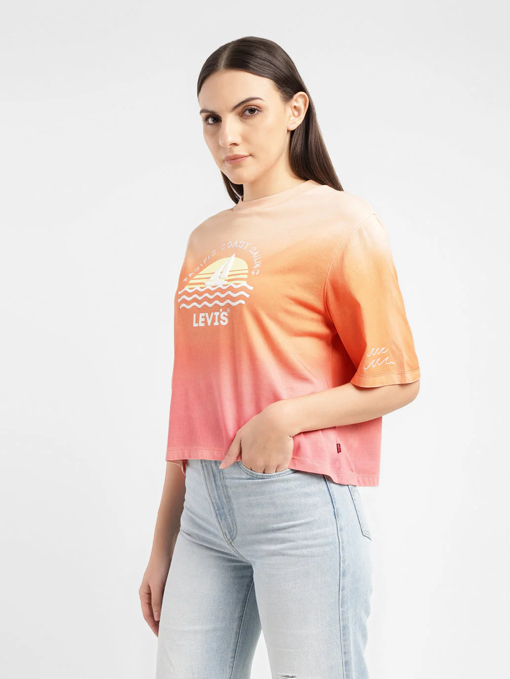 Women's Ombre Boxy T-Shirt - Image 4