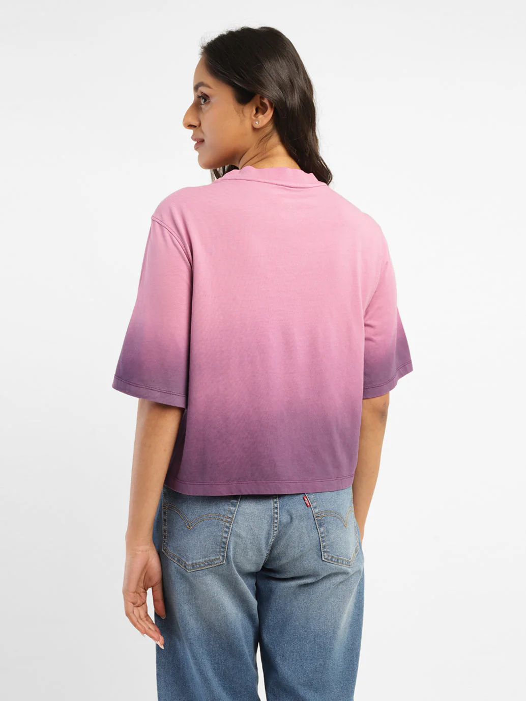 Women's Ombre Loose Fit Relaxed Fit T-shirt - Image 3