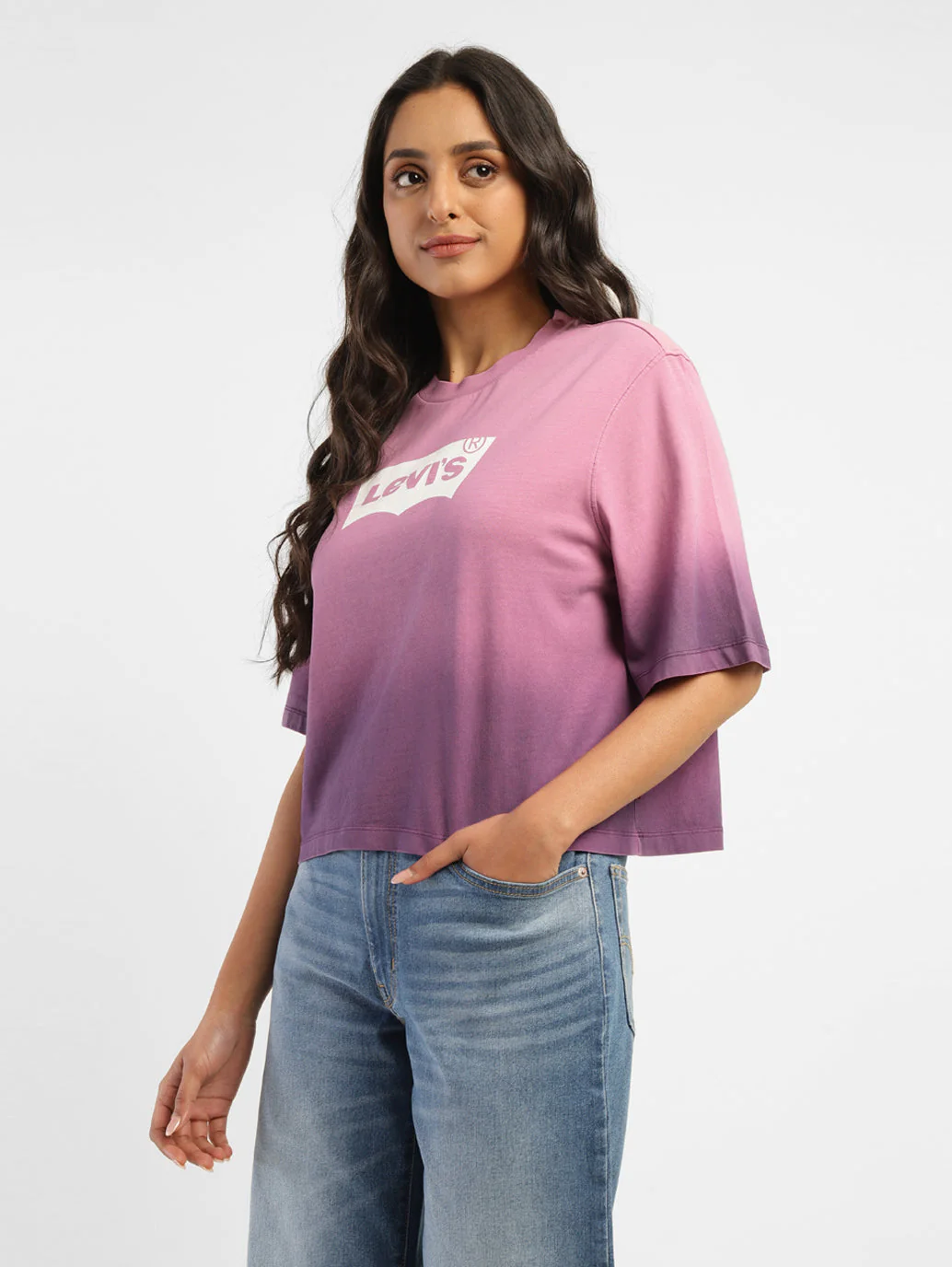 Women's Ombre Loose Fit Relaxed Fit T-shirt - Image 4