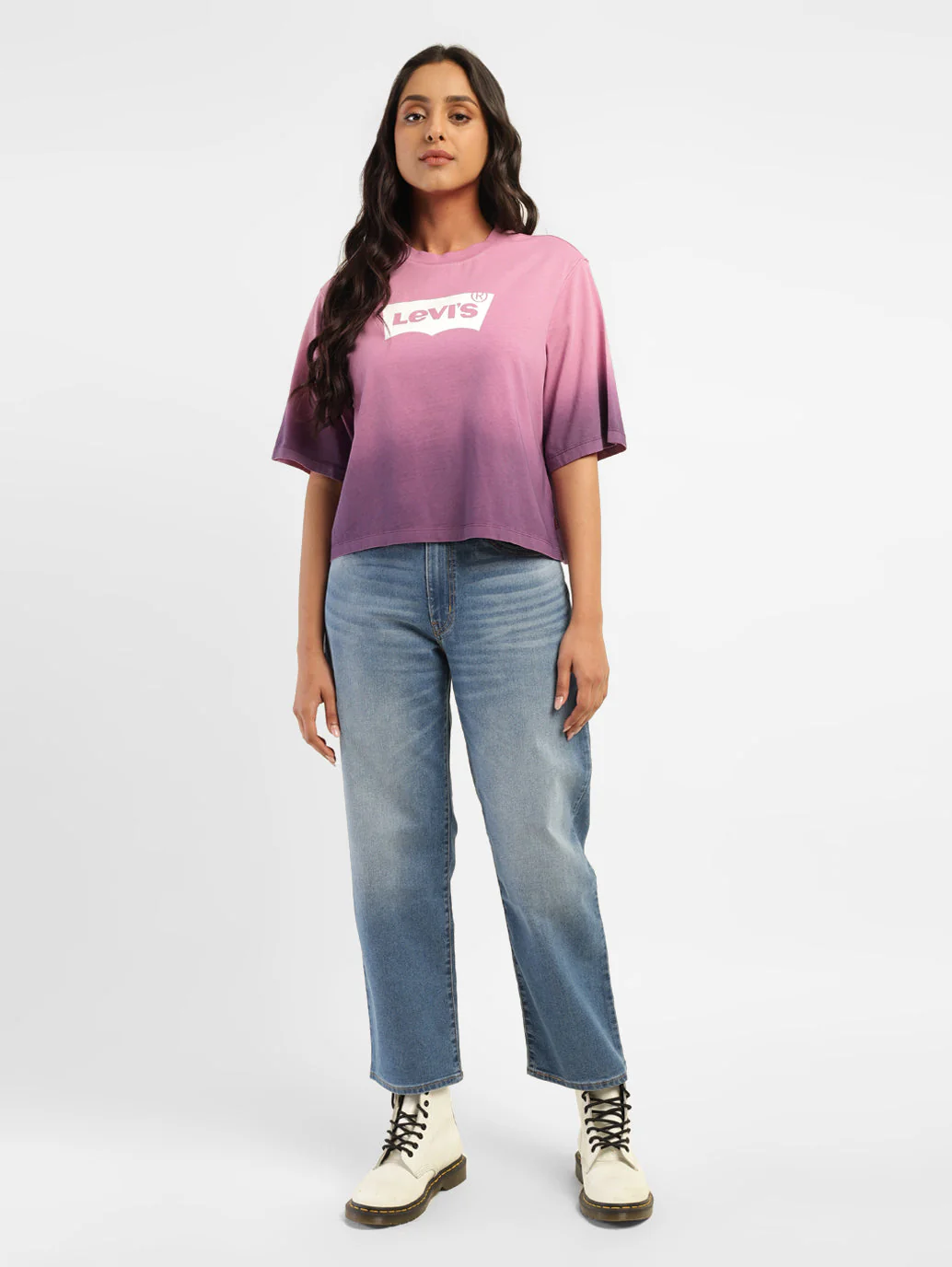 Women's Ombre Loose Fit Relaxed Fit T-shirt - Image 6
