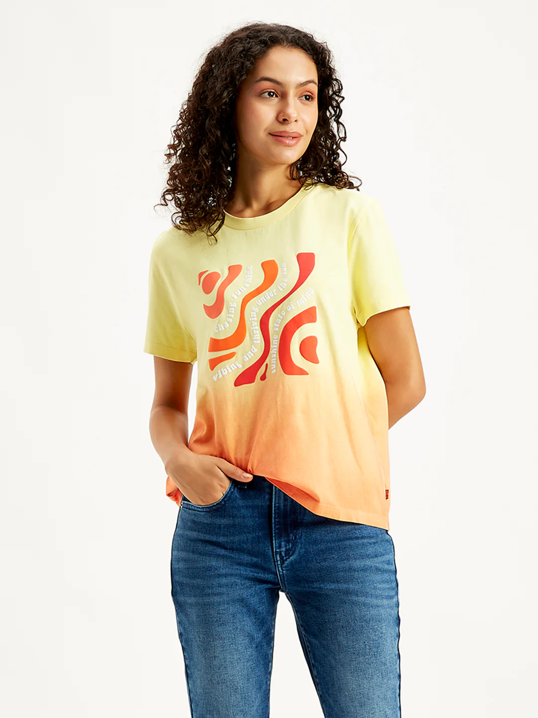Women's Ombre Regular Fit T-Shirt