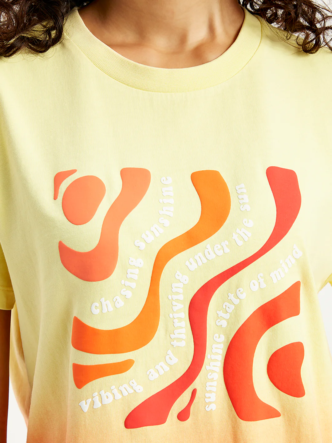Women's Ombre Regular Fit T-Shirt - Image 5