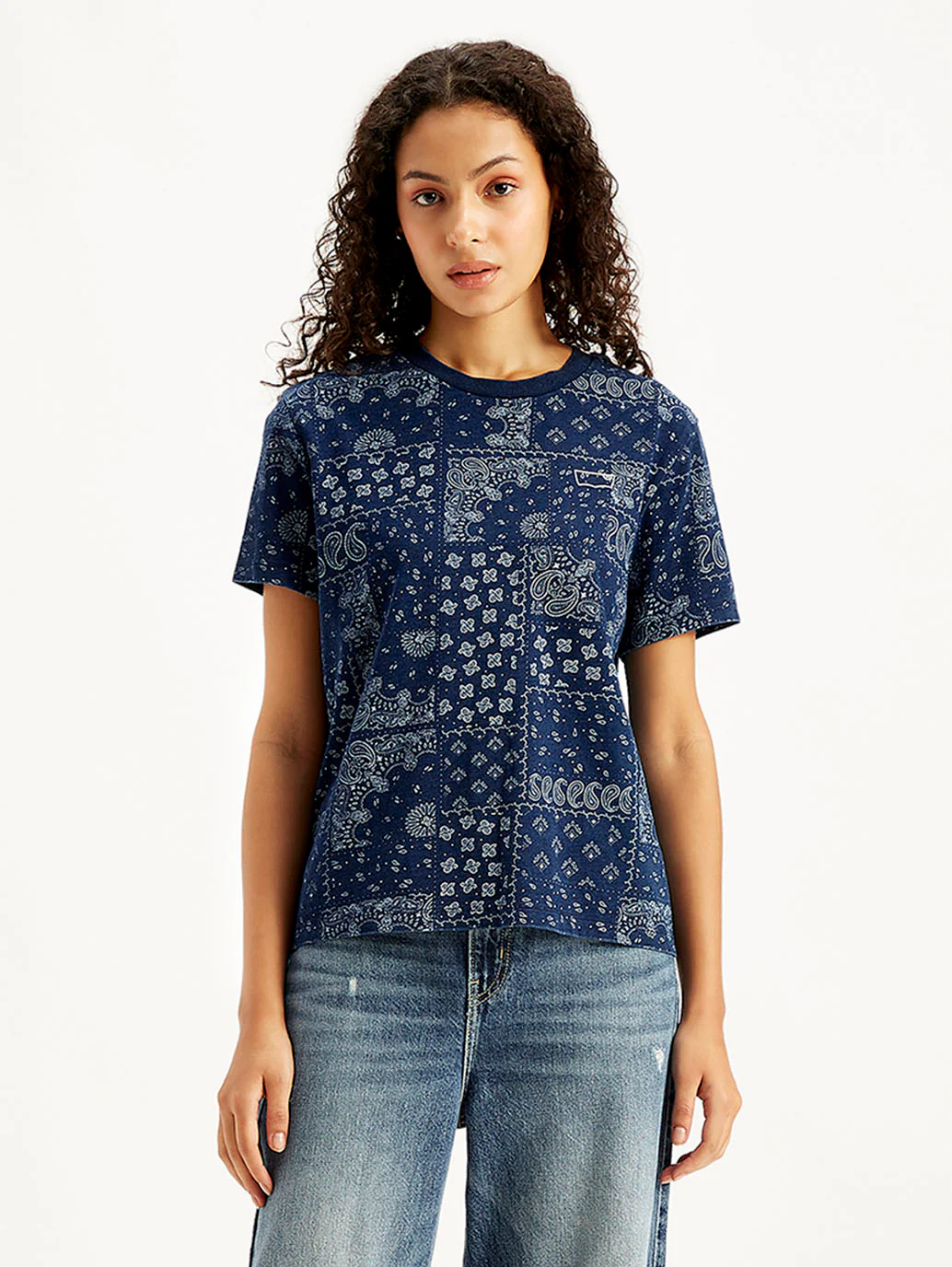 Women's Paisley Regular Fit T-Shirt - Image 2