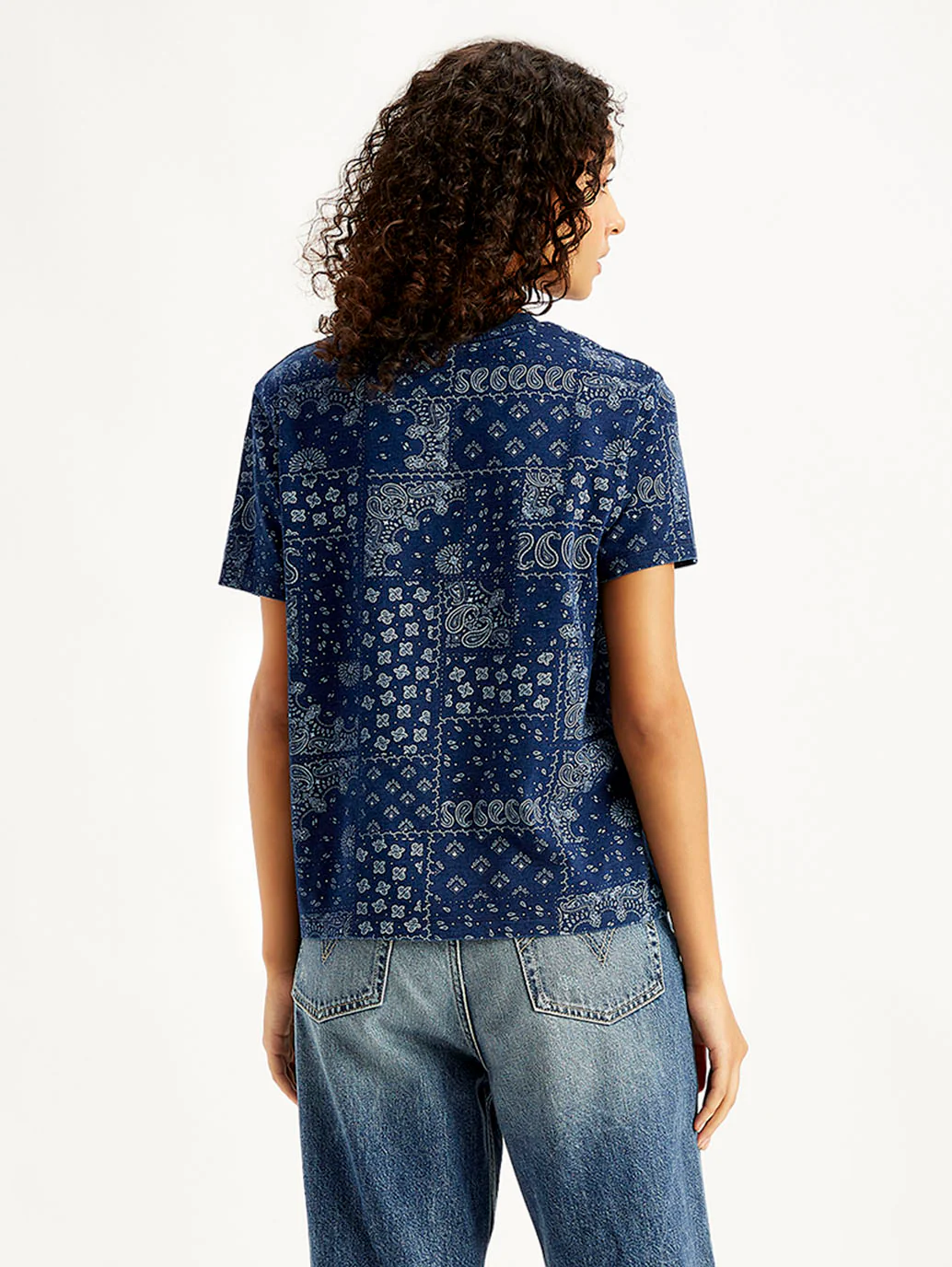 Women's Paisley Regular Fit T-Shirt - Image 3