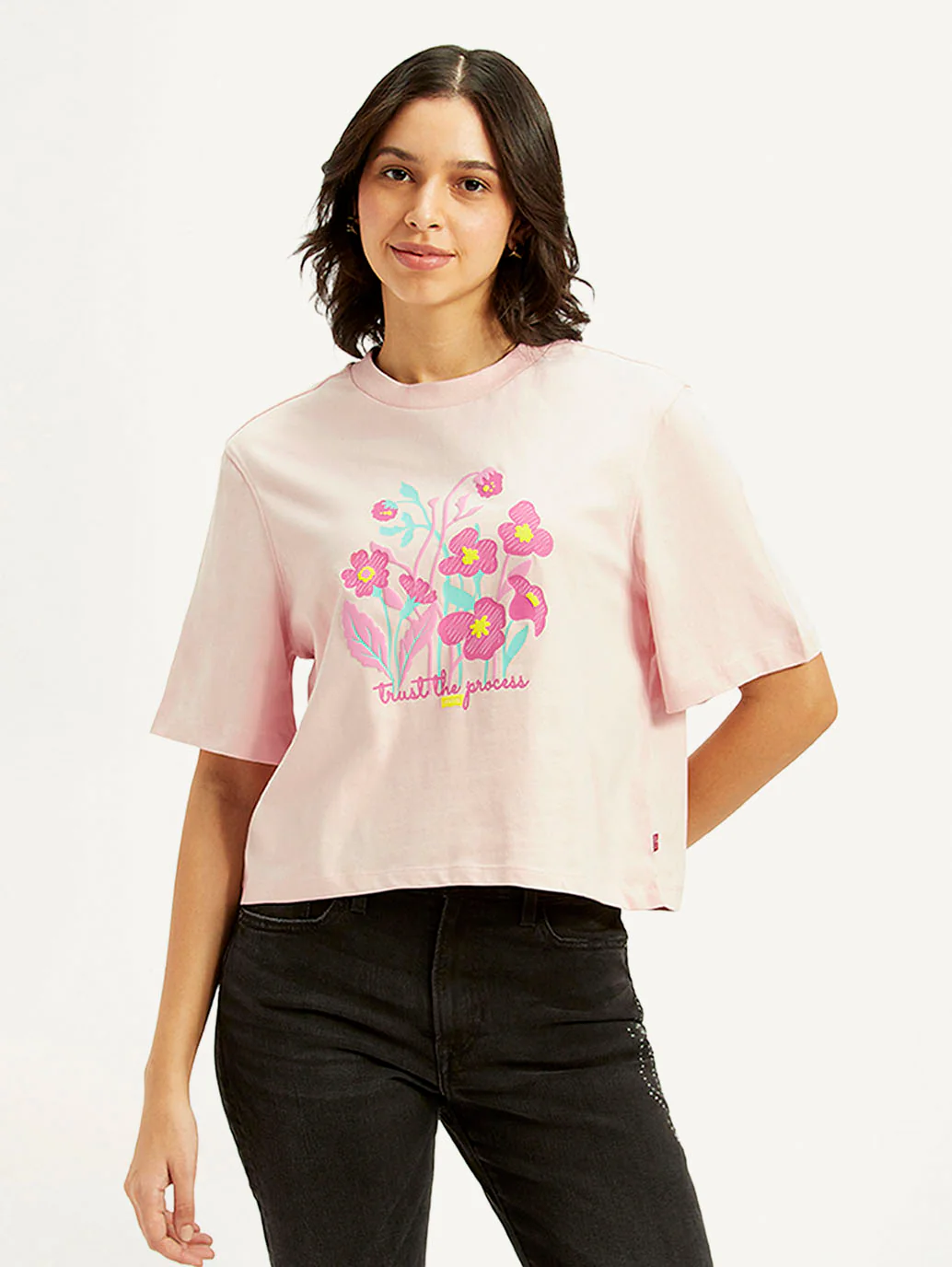 Women's Printed Boxy Fit T-Shirt