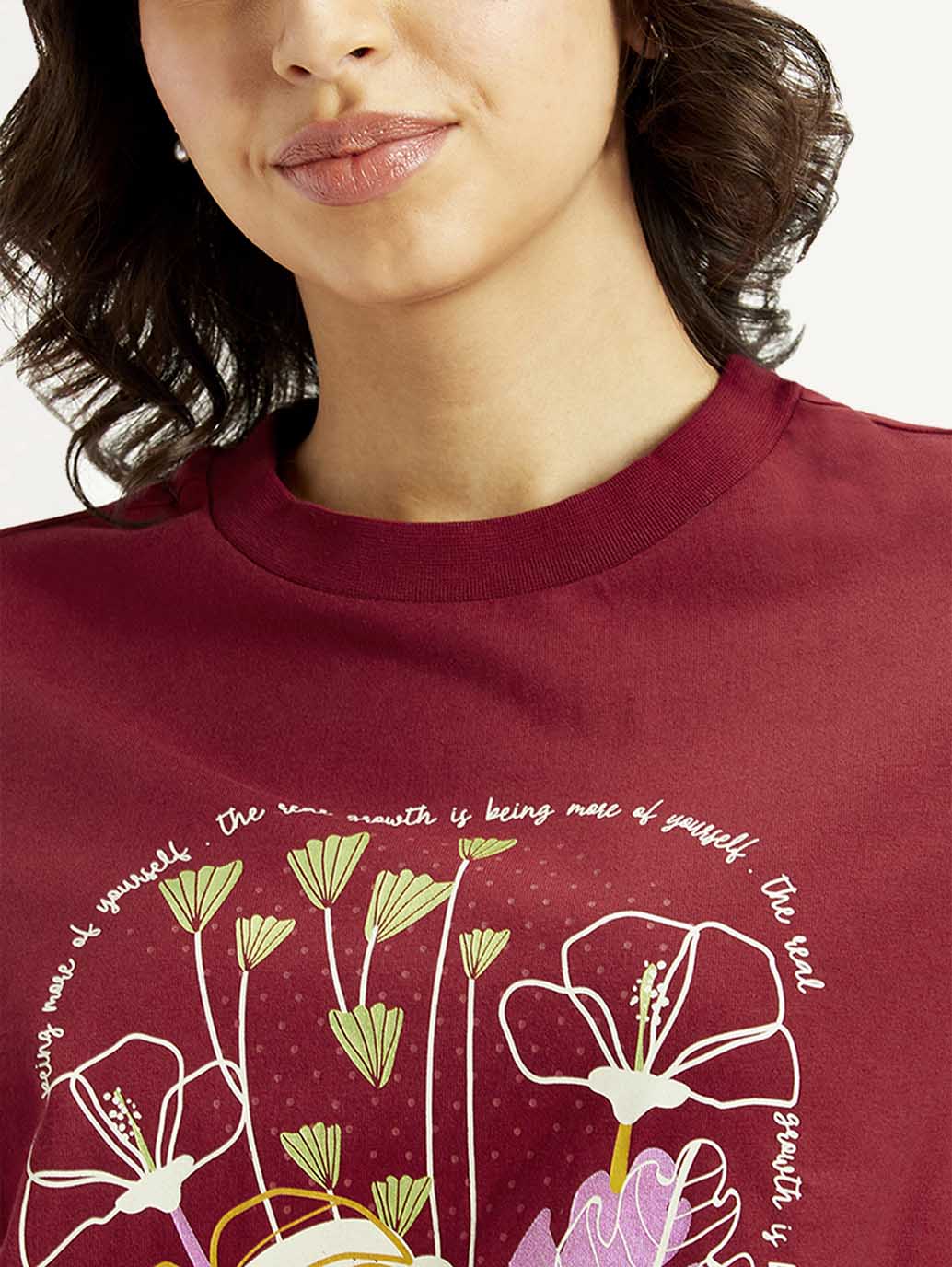 Women's Printed Boxy Fit T-Shirt - Image 4