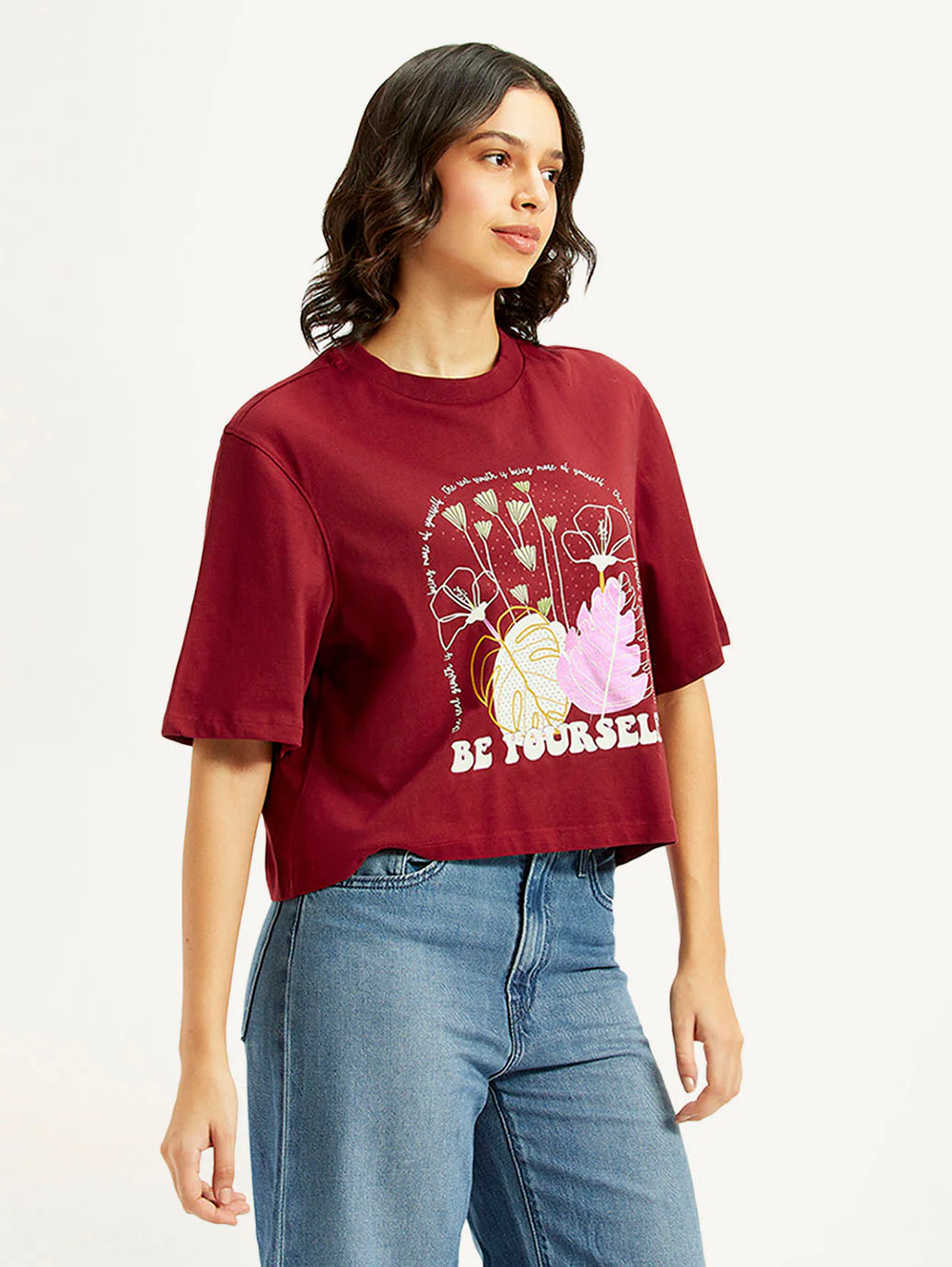 Women's Printed Boxy Fit T-Shirt - Image 5
