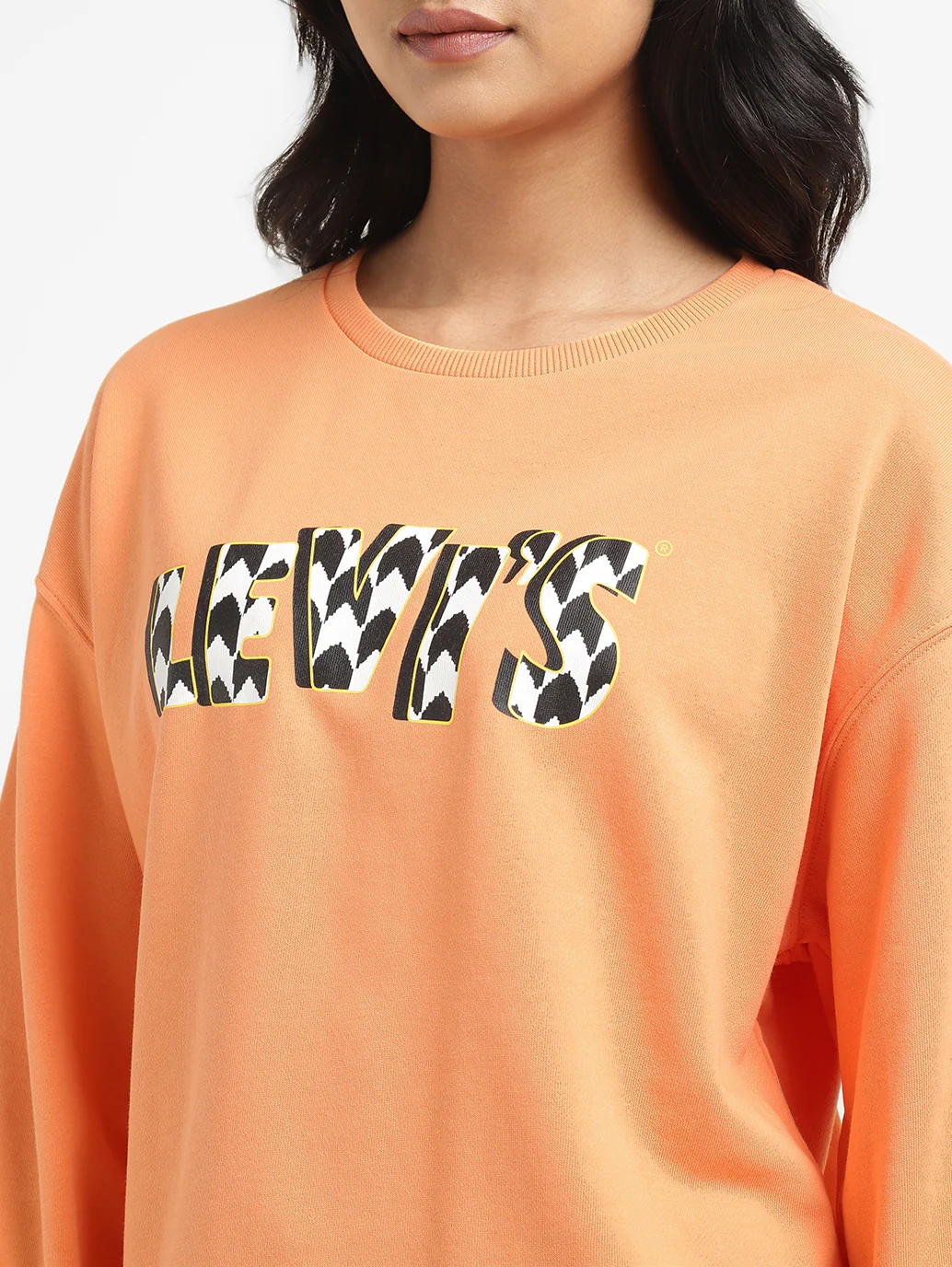 Women's Printed Crew Neck Sweatshirt - Image 4