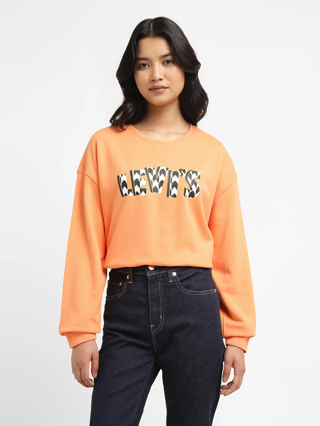 Women's Printed Crew Neck Sweatshirt - Image 6