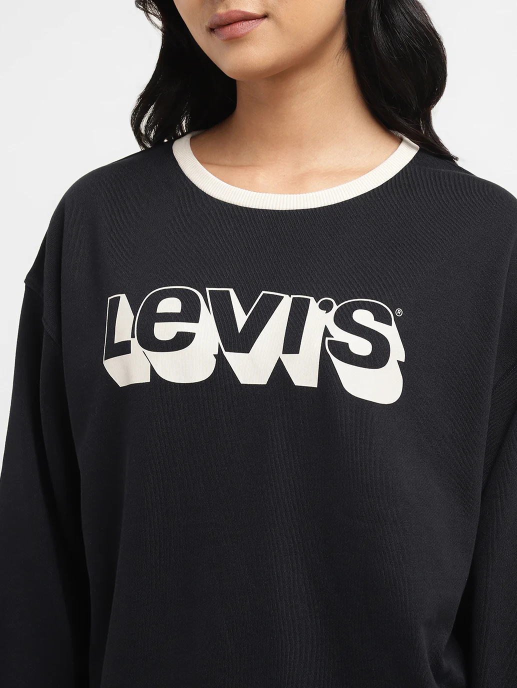Women's Printed Crew Neck Sweatshirt - Image 4