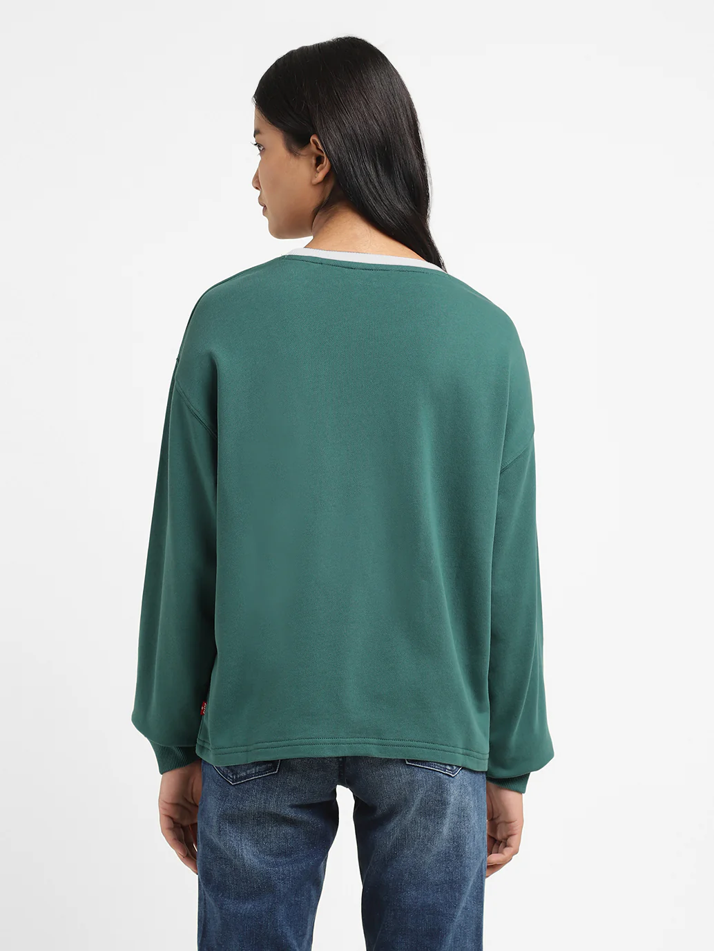 Womens Printed Crew Neck Sweatshirts - Image 2