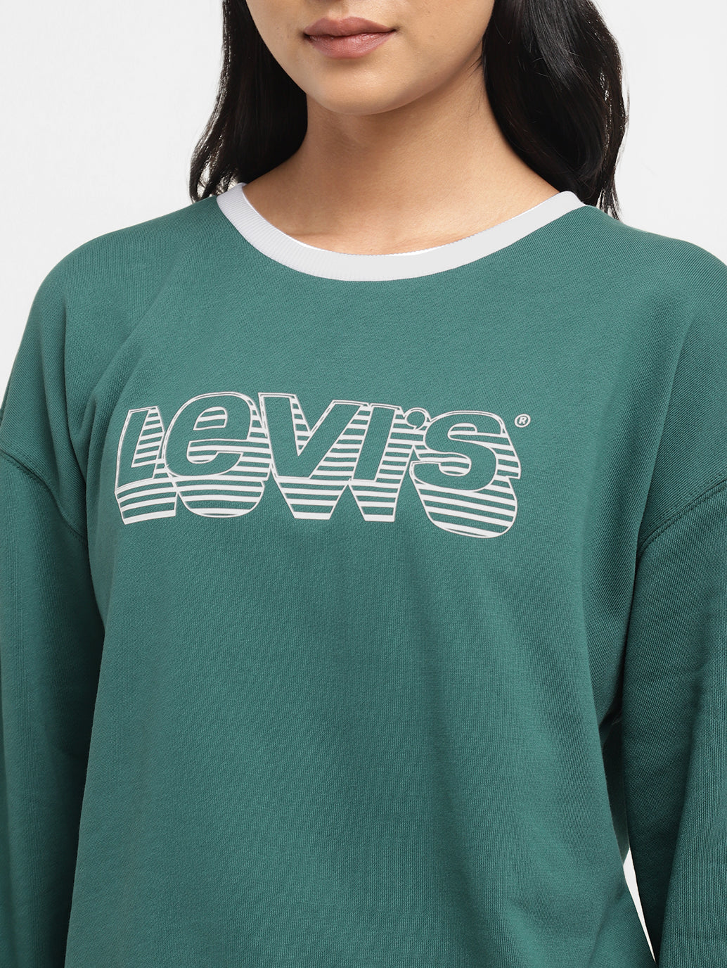 Womens Printed Crew Neck Sweatshirts - Image 4