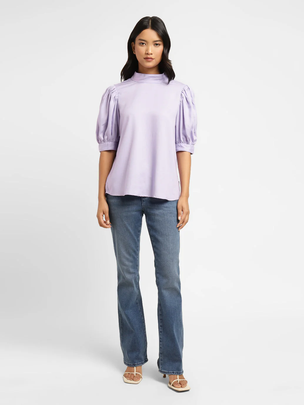 Women's Solid High Neck Top - Image 5
