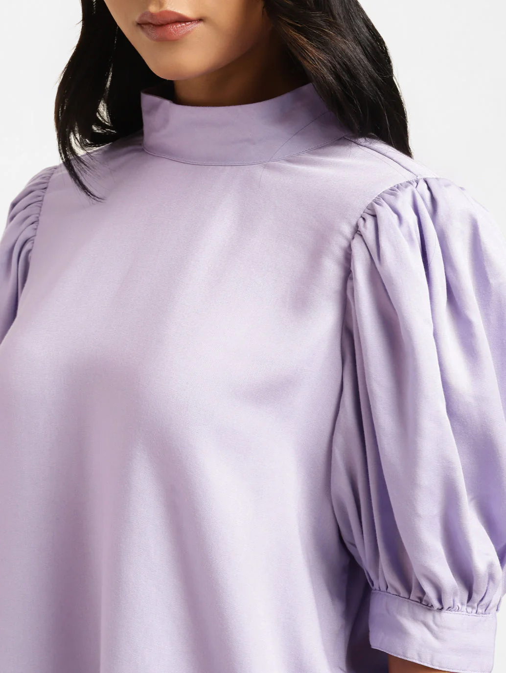 Women's Solid High Neck Top - Image 6