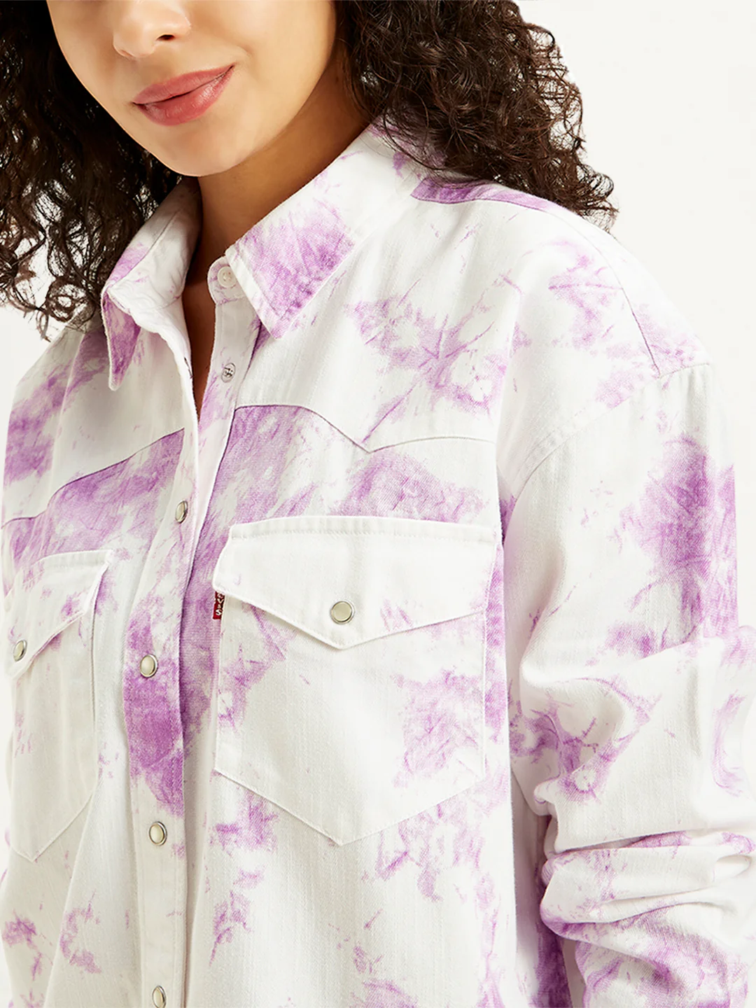 Women's Printed Oversized Shirt - Image 4