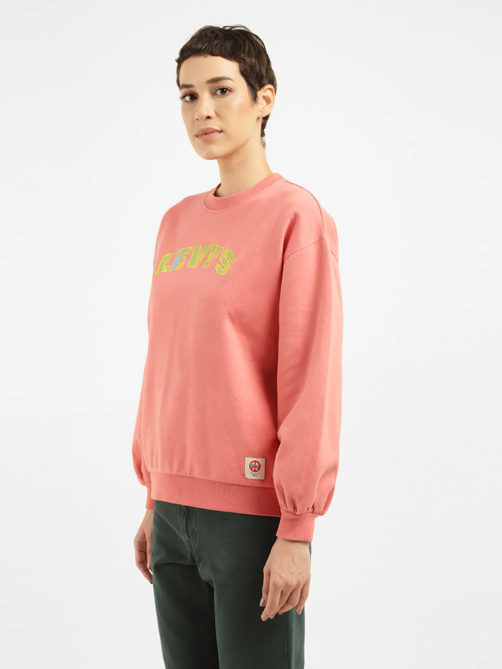 Women's Printed Pink Hooded Sweatshirt - Image 4
