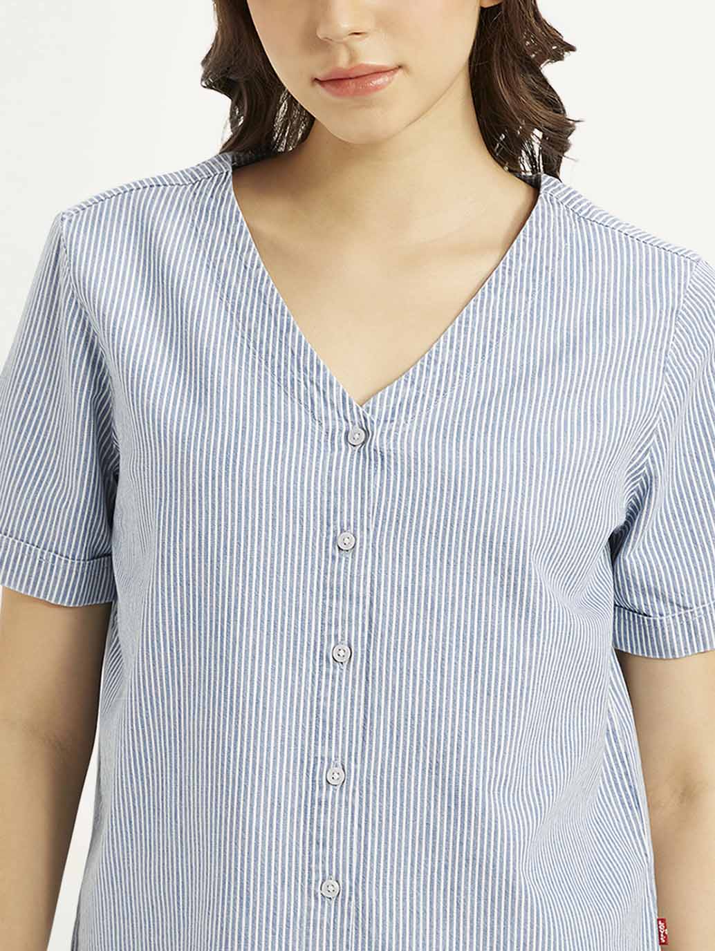 Women's Striped Regular Fit Shirt - Image 4