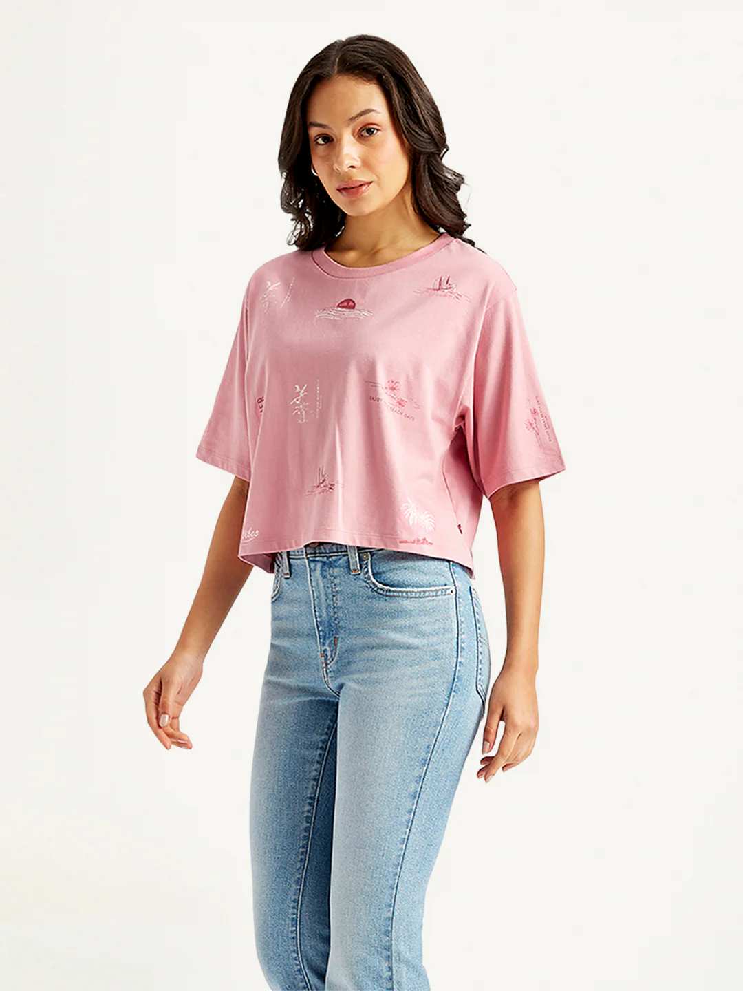 Women's Printed Relaxed Fit T-Shirt - Image 4
