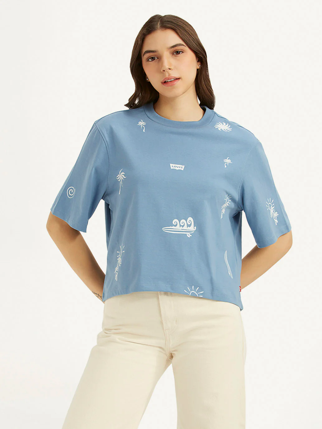 Women's Printed Sporty Fit T-Shirt - Image 2